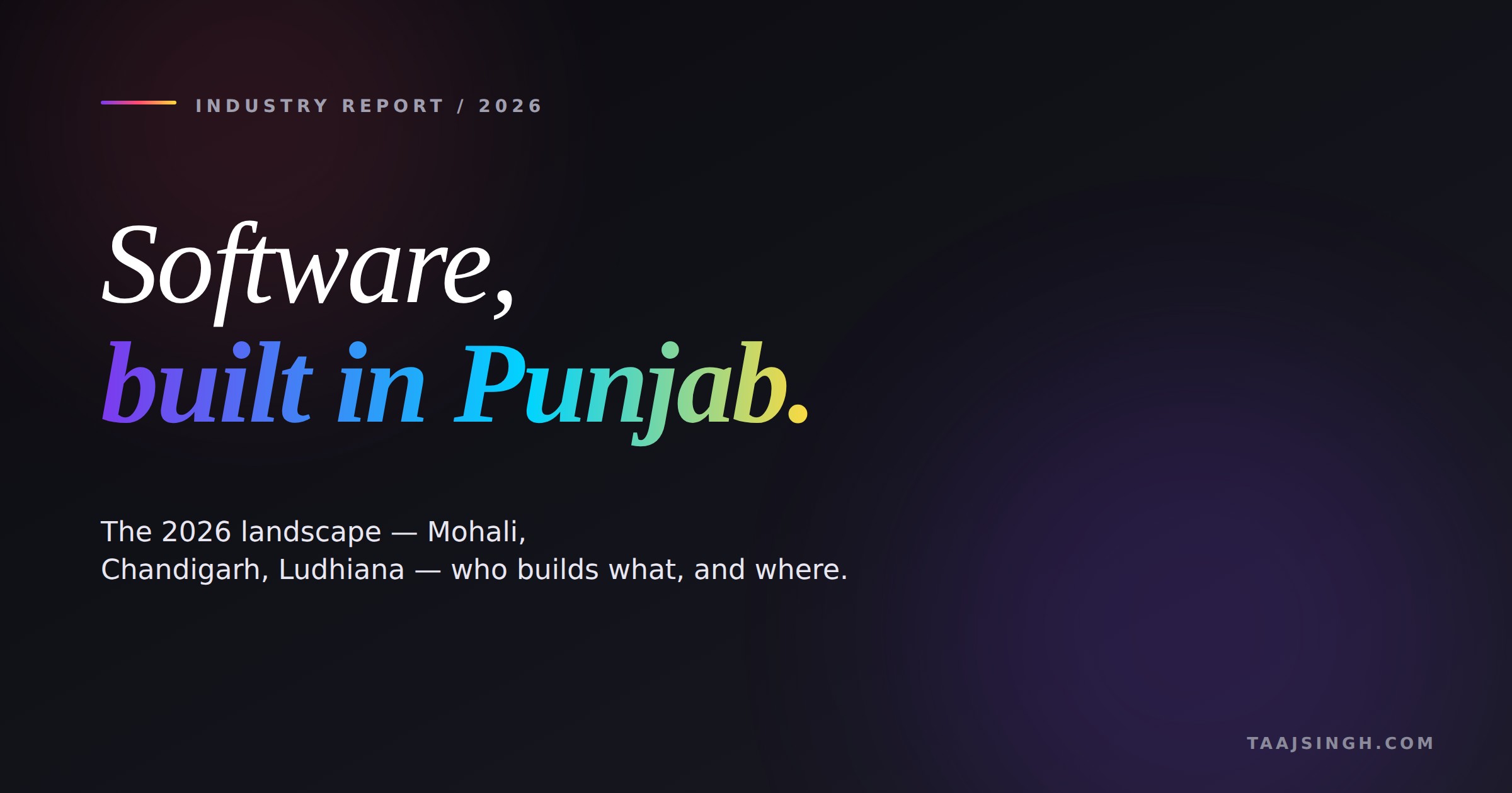Software development in Punjab — the 2026 landscape